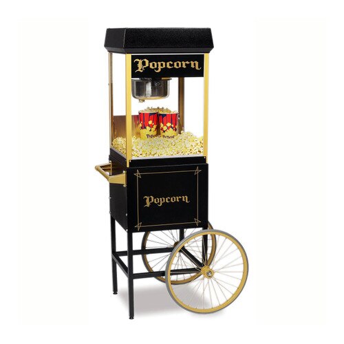 Gold Medal 2408BKG 8oz Popcorn Machine Including Cart